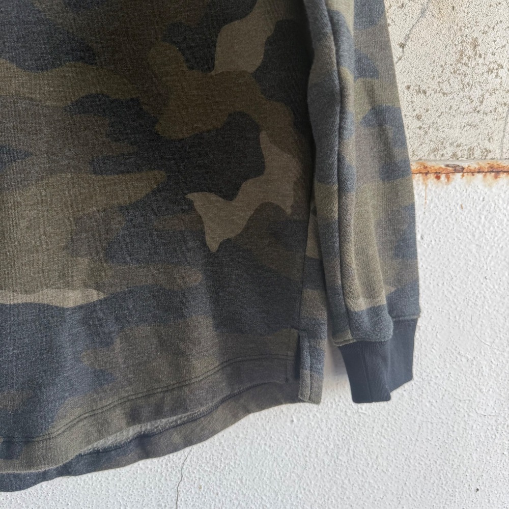 Victorias Secret PINK Sweatshirt Camo Colorblock Oversized Crewneck Y2K Women XS - Picture 3 of 10